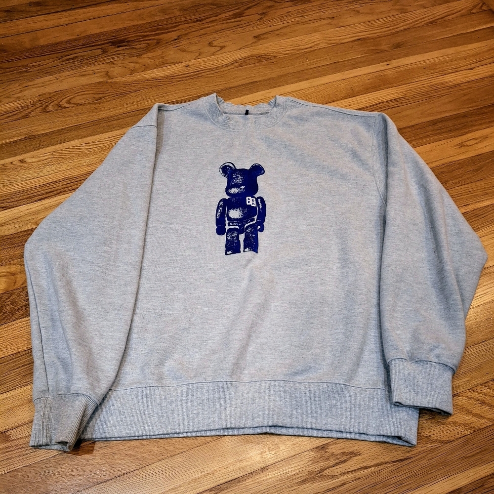 Ader X Bearbricks Sweatshirt Grey Size Large Ader… - image 5